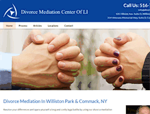 Tablet Screenshot of divorcemediationli.com